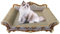 Sofá cama rascador de cartón de lujo para gatos, tabla de cama para rascar gatos, con hierba gatera, rascador para gatos de interior
