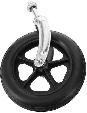Ipetboom Rollstuhl Vorderrad Mit Kugellager 8 Zoll Breites Rad Vorderradgabel Ersatz Für Rollatoren Leichtgängige Lenkung Zuverlässiges Rollstuhlzubehör