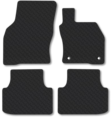 CUPRA Formentor (2020+) 5mm Rubber Car Mats | Heavy Duty Rubber Tailored Fit Floor Mats Full Coverage Durable Waterproof Accessories Easy Clean Anti Slip Made in the UK
