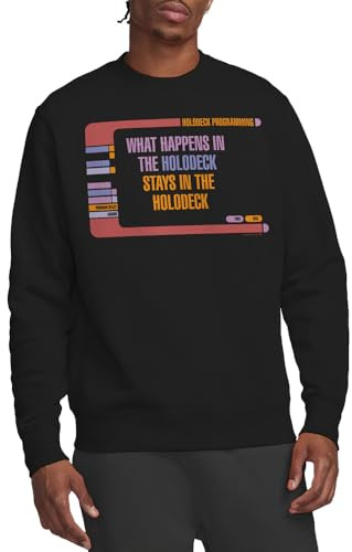 Star Trek Holodeck Secrets Crew Sweatshirt, Black, Large