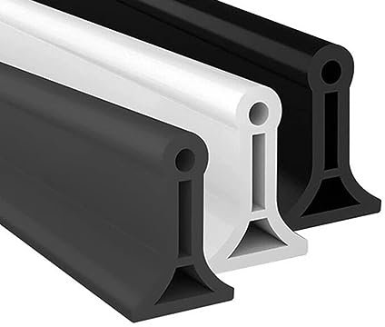 Barrera de ducha de silicona flexible, tira de goma impermeable, tapón de agua para baño y cocina, protector de muebles para fregaderos, encimeras y suelos al aire libre
