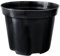 Growcery Round Black Plant Pots – Durable Plastic Nursery Pots for Indoor & Outdoor Gardening | Sizes: 1L, 3L, 5L, 7.5L, 10L, 15L, 20L, 25L | Ideal for All Plants (Round 5pcs, 10L)