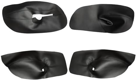 Auto-Innentürverkleidung, Jodriva For VW, for Golf, for MK4, for Bora, for Jetta, 1998 1999 2000 2001 2002 2003 2004 2005 Autotürverkleidung Armlehne Mikrofaser-Lederbezug Dekor(Black,LHD)