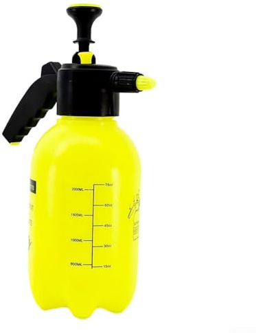 Erogatore ergonomico a pompa manuale da 2 l, con caratteristiche di sicurezza per uso preoccupante (giallo)