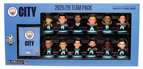 SoccerStarz - Man City 12 figure Team Pack (2025/26 Version Classic Kit) /Figures