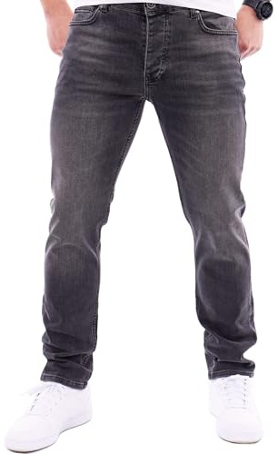 Reslad Jeans Herren Regular Fit I Jeanshose mit Stretch Männer Herren Hose I 5-Pocket Straight-Cut RS-2125