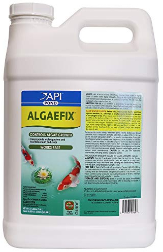 API POND ALGAEFIX (2.5 gallons) Pond Algae Control - Copper Free - Clean, Clear Water Up to 96000 Gallons - Safe for Fish, Plants - Water Gardens, Fountains - Natural Active Ingredient, EPA-Registered
