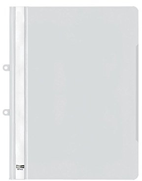VELOFLEX 4745090 - Schnellhefter VELOFORM, 1 Stück, DIN A4, weiß, PVC, transparenter Vorderdeckel, mit Abheftvorrichtung