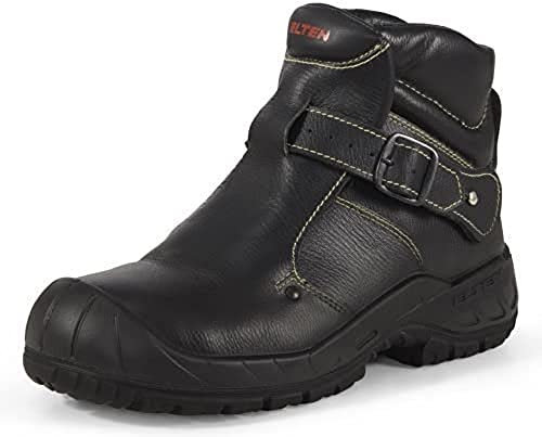 ELTEN Sicherheitsschuhe CARL S3 HI, Herren, Leder, Stahlkappe, leicht, robust, Schwarz, Größe: 47