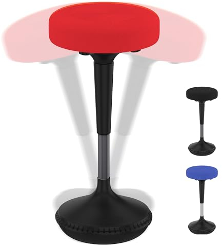 Taburete oscilante de escritorio de pie, silla de oficina alta para silla de escritorio de pie, taburetes oscilantes para asiento de aula, silla de TDAH, taburete de altura ajustable de 23 a 33