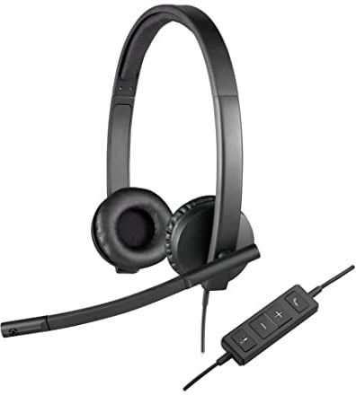 Logitech H570e Stereo Headphones with Noise Cancelling Microphone - Black