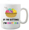 Funny Novelty Mugs Sitting Knitting Grandma Nana Gifts Work Coffee Cup WSDMUG343