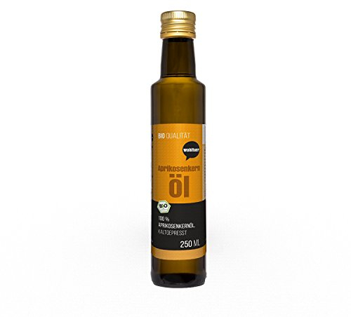 Wohltuer BIO Aprikosenkernöl kaltgepresst 250ml | Intensive Hautpflege | 100% Naturkosmetik | Vitamin E für die Haut