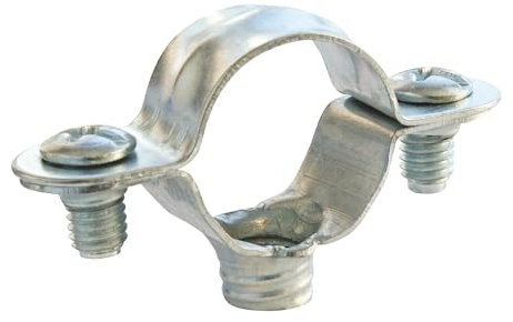 SOMATHERM FOR YOU, Collier de fixation simple en acier nickelé pour tube Ø12 mm - Sachet de 10 pièces - Solution économique pour la fixation de tubes rigides - Durable et résistant