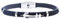 inSCINTILLE Bracciale Navy Uomo in Cuoio e Acciaio Inossidabile con Corda Nautica e Ancora