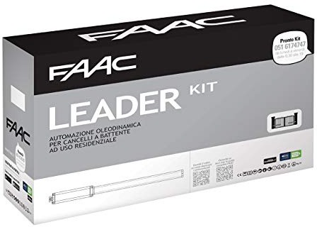 KIT LEADER FAAC Automazione Battente 1,8M 230V 433 MHz SAFE E GREEN