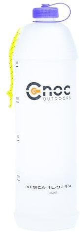 CNOC Outdoors Vesica - Botella plegable (1 l), color morado