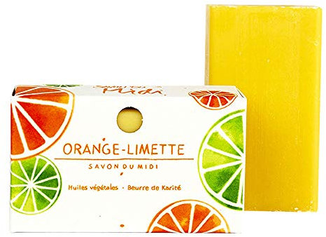 Seife mit Karitébutter - Orange-Limette 100g