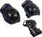 HUDORA Protektoren-Set Comfort - Set aus Handschützer, Knieschützer & Ellenbogenschützer - Schoner für Kinder und Jugendliche - ideal zum Inliner, Rollschuh und Skateboard fahren - blau - Größe S