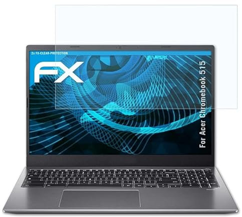 atFoliX Film Protection d'écran compatible avec Acer Chromebook 515 Protecteur d'écran, ultra-clair FX Écran protecteur (2X)