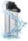 TWSOUL Gourde de sport de 2 l en plastique pour sports de plein air, sans BPA, anti-fuite, bouteille d'eau motivante avec marqueur de temps, pour camping, plein air, yoga, gym, école (noir)