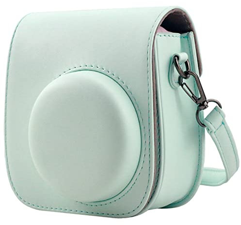 Frankmate Protective Case Compatible with Fujifilm Instax Mini 12 11 9 8 Instant Film Camera with Accessory Pocket and Adjustable Strap