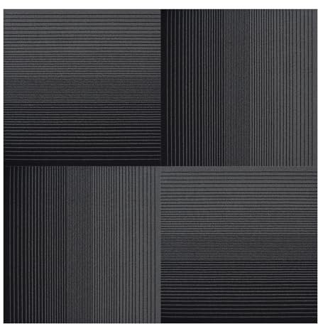 Rehert Teppichfliesen, Teppichquadrate, Büroteppichfliesen abnehmbar, Teppichfliesenboden für Keller, 50,8 x 50,8 cm Berber (Loop Pile), Farbverlauf Schwarz, 0,6 cm Florhöhe (12 Fliesen, 32 m²/Box)