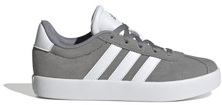 adidas Unisex niños VL COURT 3.0 SHOES, grey three/Cloud white/grey two, 35 1/2 EU