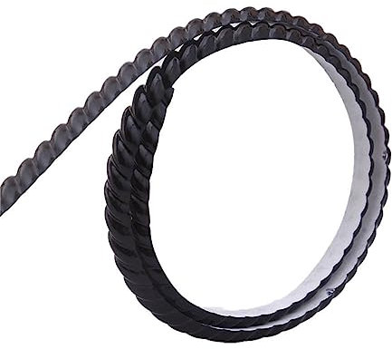 5M PVC Wallpaper Border Self Adhesive,Flexible Molding Trim,Decorative Strip,Edging Strip for Cabinet,Door, Mirror Frame,Furniture Decoration,Plaster,Ceiling,Background Wall(Black,10mm)