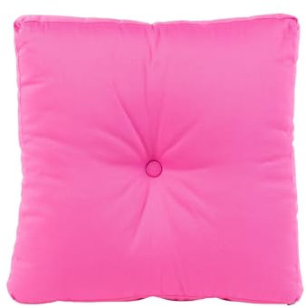bionik by BioKinder® Sitzkissen 40 x 40 cm | Sitzpolster und Stuhlkissen aus 100% Baumwolle, gefüllt mit Baumwolle | 40 x 40 x 8 cm | Pink