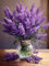 Pavemlo 5D Diamond Painting Completo Kits Lavanda, DIY Pintura de Diamante Arte Flor, Completo Bordado Punto de Cruz Stitch Cristal Pintura Manualidades para Decoración 30X40cm