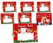 50 Marque Place de Noël Français Porte Nom Table en Papier Père Noël Arbre de Noël Cartes Porte Prénom Carte de Place Marque Table de Noël pour Décoration de Noël