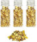 CEZKFH blattgold essbar für torten,Gold Folien Flocken Blattgold, 3 Flaschen Blattgoldflocken Folie Cupcake Cake Topper für Decoration Kitchen Mousse Cake Baking Pastry Craft Decoration
