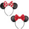 AQOKKA Mouse Ears Headbands with Bow Minnie Ears Cosplay Costume Hair Accessories for Women Birthday Party Decoration