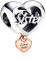 Rimgoris 925 Sterling Silber Charme für Frauen Armbänder Halskette Forever Sister Love Heart Dangle Charm Geschenk