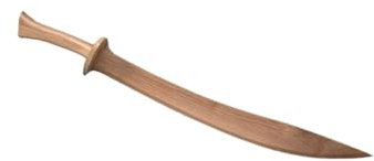 Taiji-Säbel aus Holz, Weiß, 84 cm