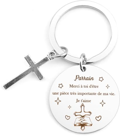 Cadeau Parrain Marraine Bapteme Cadeau pour Parrain Porte Clef Parrain Porte Clef Homme Cadeau Parrain Marraine Demande Idee Cadeau Homme Original Utile Cadeau Homme Anniversaire Cadeau Bapteme Garcon
