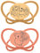 nip - Butterfly | 5-18 Monate | 2er Pack | Stillfreundlicher, zahnfreundlicher Babyschnuller inkl. Schnullerbox. Nachhaltiger Schnuller mit weichem Silikonsauger, Orange/Rot