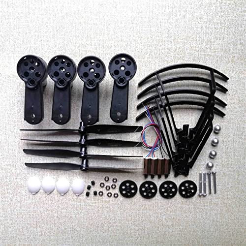 SZDGJ Propellerblätter Getriebeschutz Schutzabdeckung Quadcopter Motor Motoren Arm usw. Teil, for S167 GPS RC Drohne Blattpropeller(Black)