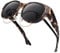 URUMQI Fit Over Glasses Polarised Sunglasses Womens Men, Trendy Round Cat Eye Sunglasses Over Glasses, UV400 Protection TAC Lens Sun Glasses Suitable for Daily Wear/Fishing/Golf