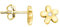 SOFIA MILANI - Damen Ohrringe 925 Silber - vergoldet/golden & mit Zirkonia Steinen - Blumen Ohrstecker - E2958