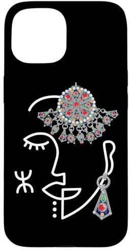 Bijoux femme kabyle et tifinagh z amazigh Coque pour iPhone 15