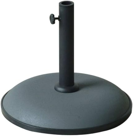 Marbueno Base Round Cement Parasol 41.5x35cm 15kg Grey Garden, Pool and Terrace 10446