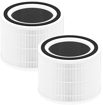 RRYUIOO Air Purifier Filter Activated Carbon Filter, Compatible For LEVOIT Core 300 Core300-P Core 300s,HEPA Filter Replacement(White 2)