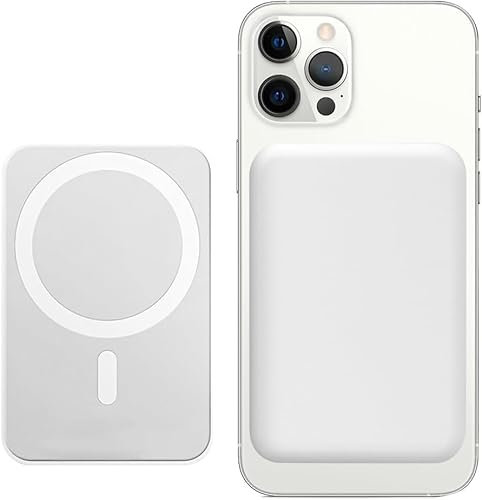 Batterie Externe, 10000mAh Power Bank Magnétique Charge Rapide PD 22.5W Chargement sans Fil,Mag-Safe Chargeur Portable Compatible pour iPhone16/15/14/13/12/Pro/Pro Max/Samsung/Android (Blanc)
