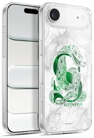 Head Case Designs Offizielle Harry Potter Slytherin Aguamenti Deathly Hallows IX Gelhülle [Militärischer Schutzgrad] Kompatibel Mit Apple iPhone 17 Air Und Kompatibel Mit MagSafe