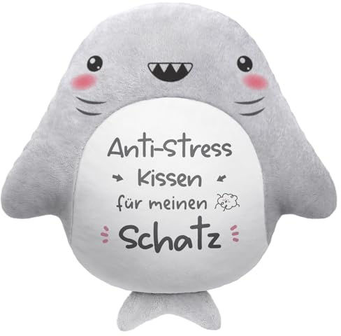 Juratar Lustige Ich Liebe Dich Geschenke für Frauen & Männer – Süßes Anti-Stress Kissen für Schatz – Romantisches Geschenk zum Valentinstag, Hochzeitstag, Jahrestag & Geburtstag