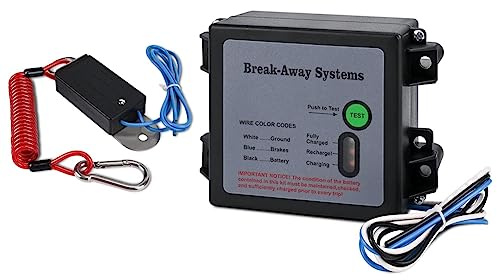 Rastapulz Anhängerbremsen-Breakaway-Kit mit Schalter Universal Trailer Brake Controller Trailer Breakaway Kit