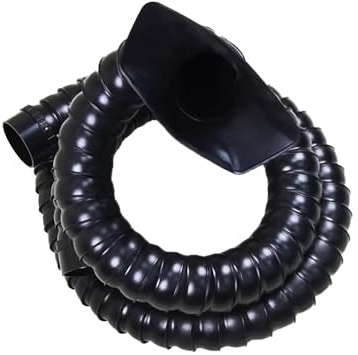 Multidirektionales Flexibles Rauchabzugs-Ventilatorrohr, 50 Mm/75 Mm POM-Schweißraucharm Mit Schwarzer Quadratischer Haube For Lötabsaugung(DIA. 50mm,180cm)