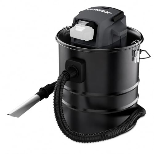 Ferrex Akku-Aschesauger GDAC2020, 20 V, 20-Liter-ohne Akku u. Ladegerät | Kabellos, 140 W Motor, Für Kamine & Grills, 125 cm Saugschlauch, Activ Energy® 20/40 V, Nur 2,95 kg Gewicht
